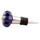 Navy Blue With Silver Line Medium Ceramic Wine Stopper